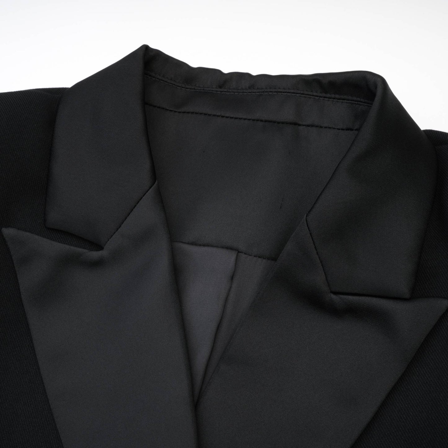 Eithne black double-breasted long coat