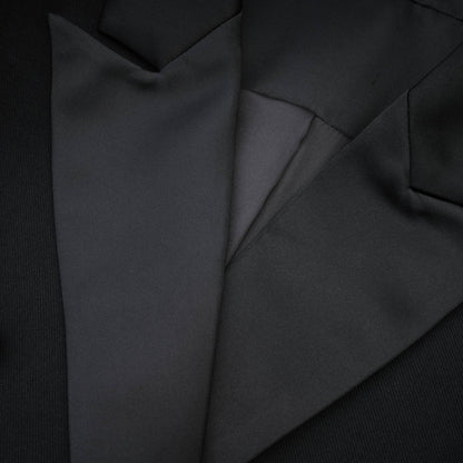 Eithne black double-breasted long coat