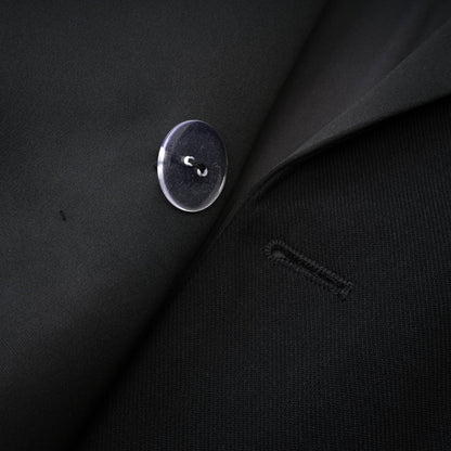 Eithne black double-breasted long coat