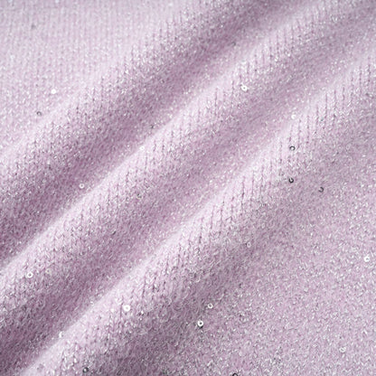 Fabienne purple sequin-detail jacket & skirt matching set