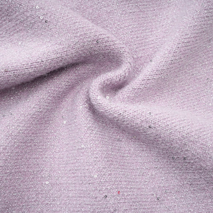 Fabienne purple sequin-detail jacket & skirt matching set