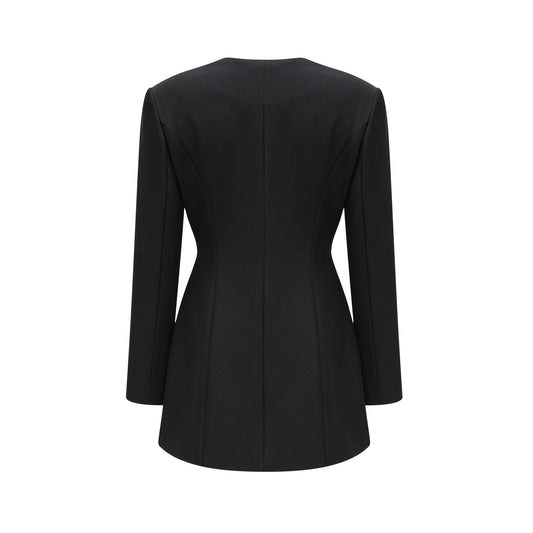 Fionnghuala Black Crystal Embellished Mini Dress