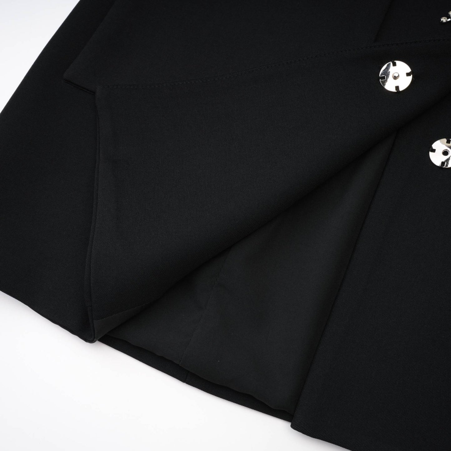 Fionnghuala Black Crystal Embellished Mini Dress