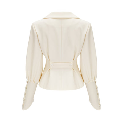 Iselin crystal-embellished jacket & shorts matching set