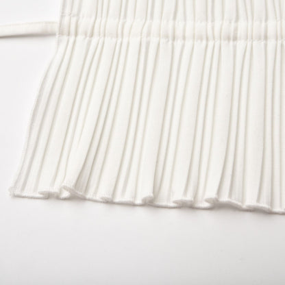 Milisent open-back pleated top & skirt matching set