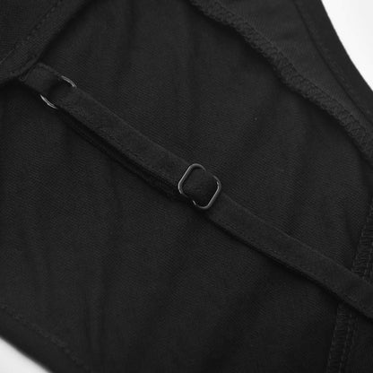 Luciela spaghetti-detail crop top & skirt matching set