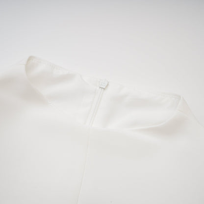 Madeleine ruffle-sleeve dress