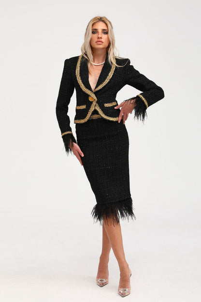 Maedhbh jacket & skirt matching set