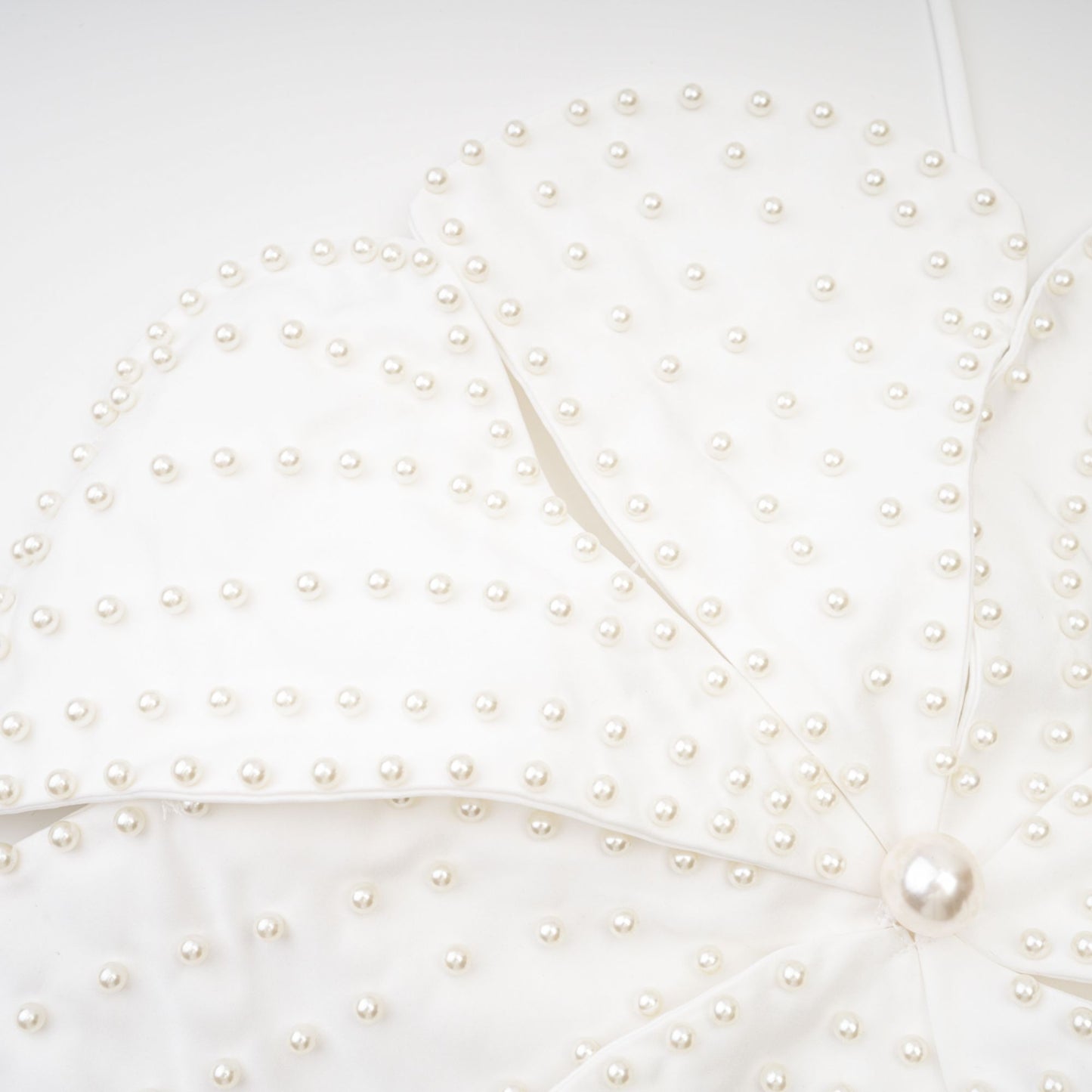 Maëlle faux-pearl embellished top