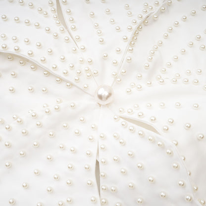 Maëlle faux-pearl embellished top