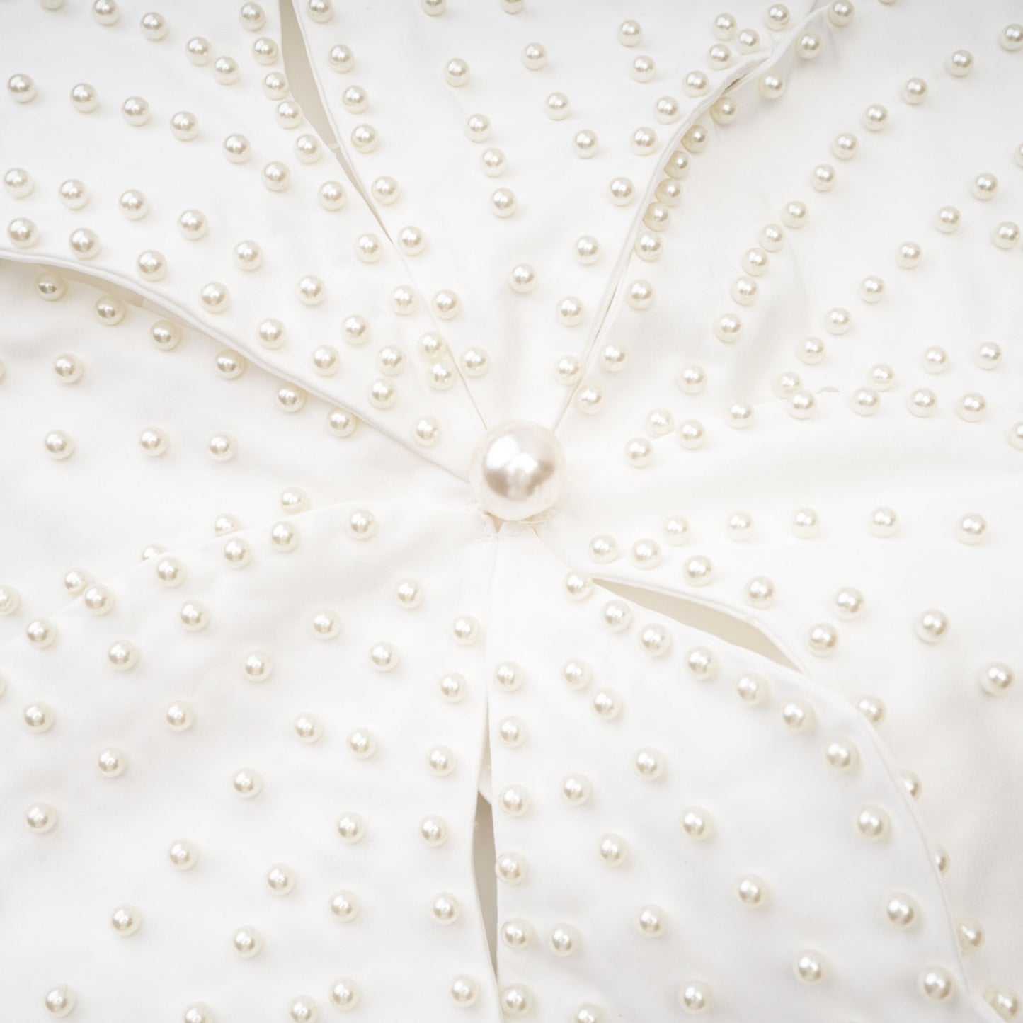 Maëlle faux-pearl embellished top