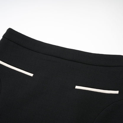 Odile black jacket & skirt matching set