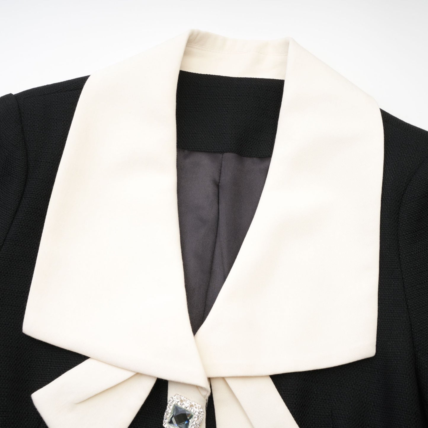 Odile black jacket & skirt matching set