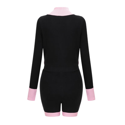 Ondinea black knitted bodysuit