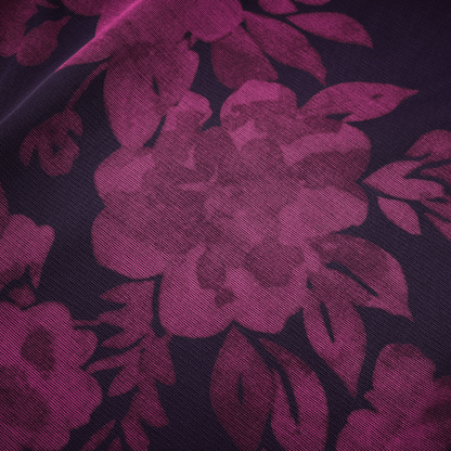 Róisín purple floral-print midi dress