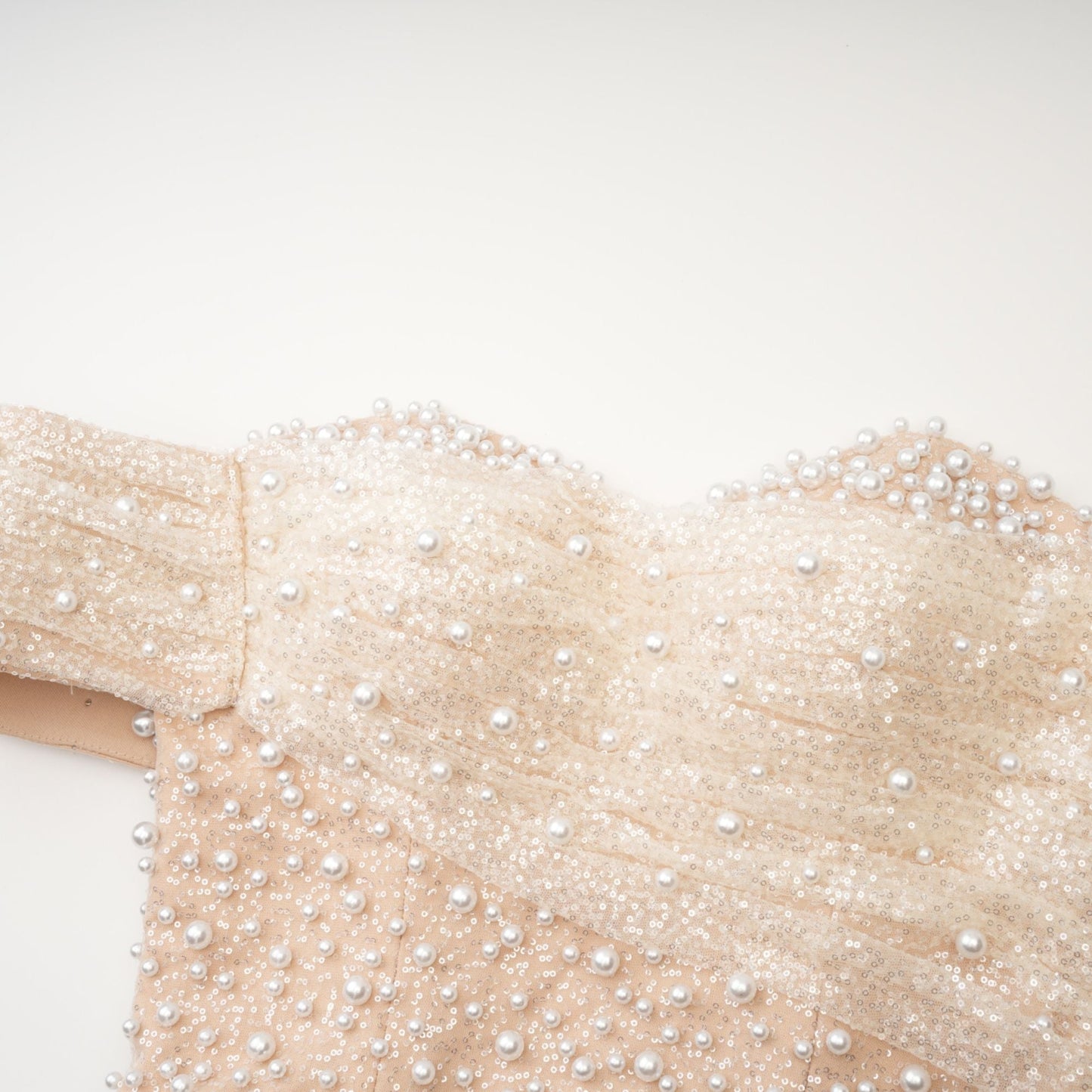 Sabine Faux Pearl Embellished Maxi Dress