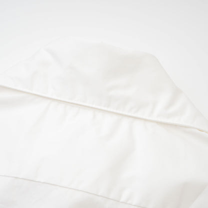 Solène white pointed-collar shirt