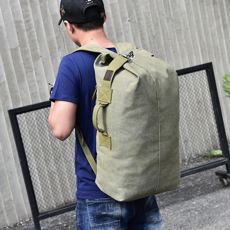 'The Military' - Canvas Duffel Backpack