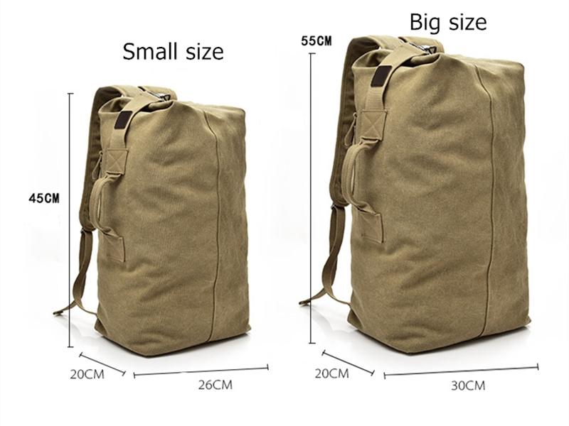 'The Military' - Canvas Duffel Backpack