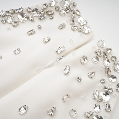 Xanthea white embellished mini dress